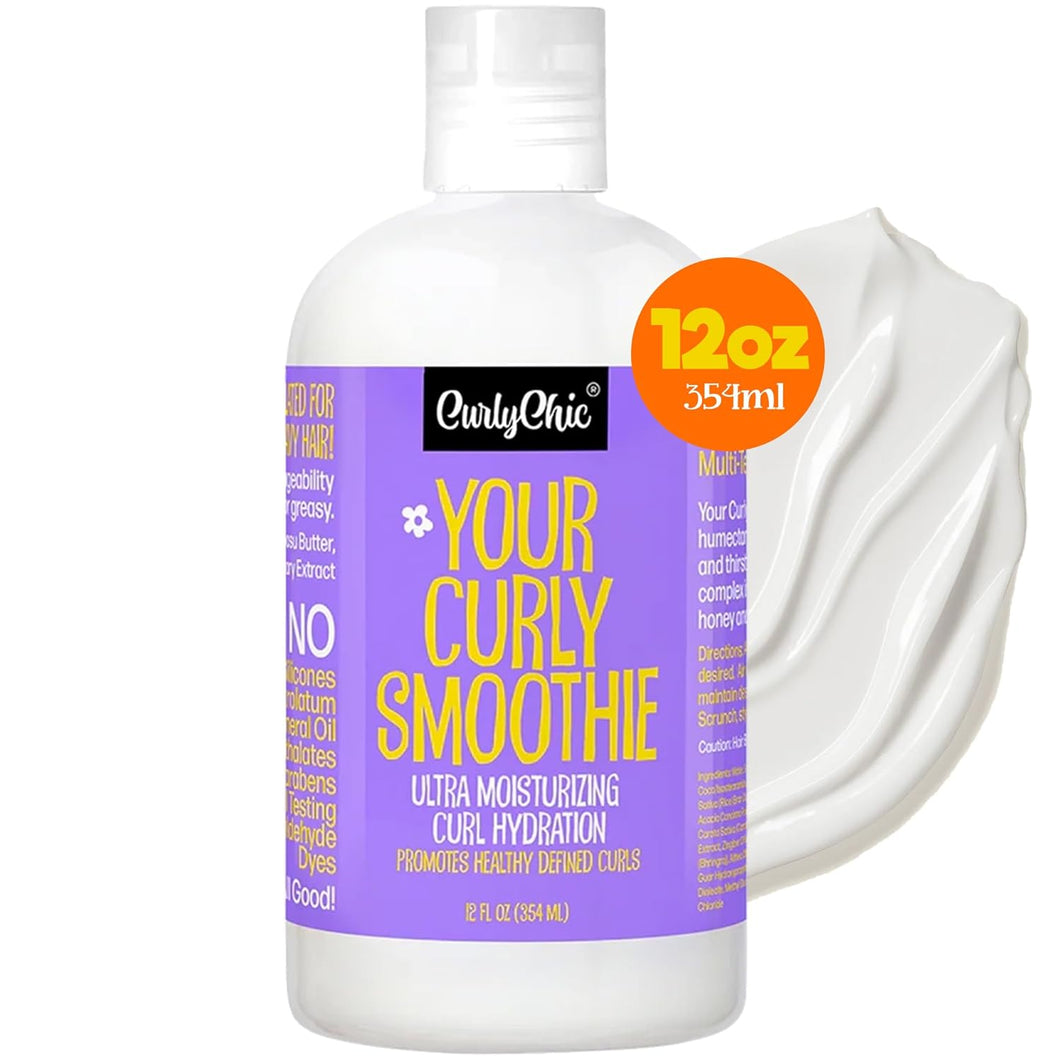 CurlyChic Your Curly Smoothie - Ultra Moisturizing Curl Hydration 12 fl oz 354 ml