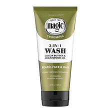 Magic Grooming 3-in-1 Wash, Beard, Face & Hair, 6.8 oz.