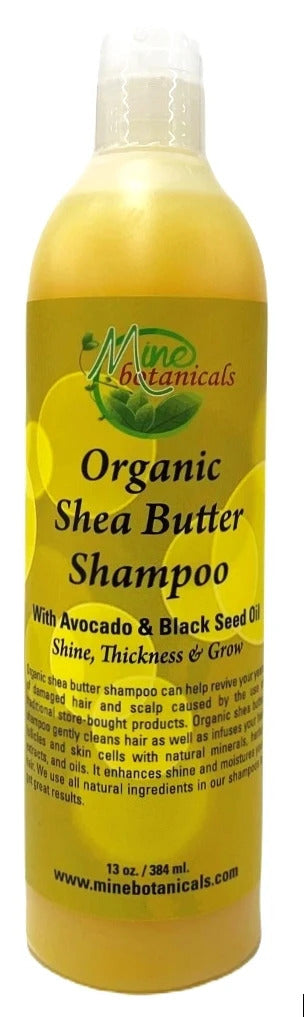 Organic Shea Butter Shampoo 13 oz By Mine Botanicals