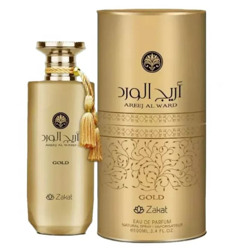 Areej Al Ward Gold Eau De Parfum By Zakat Zoghbi Parfums 100ml 3.4 FL OZ