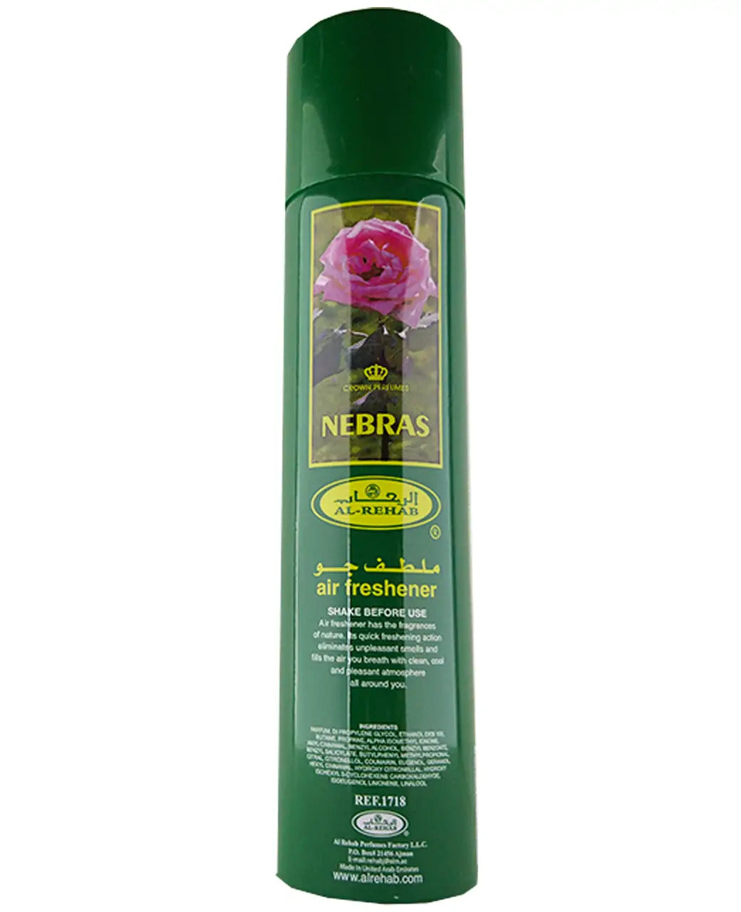 Nebras Air Freshener Crown Perfumes 300ml by Al-Rehab