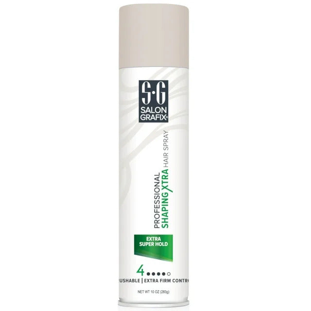 Salon Grafix Professional Shaping Xtra Hair Spray Extra Super Hold 4 Net Wt 10 oz