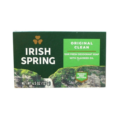 Irish Spring Original Clean 12HR Fresh Deodorant Soap 4.5 OZ (127g)