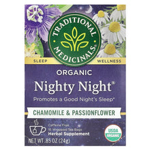 Traditional Medicinals Organic Nighty Night, Caffeine Free Herbal Tea 16 Bags 0.85oz