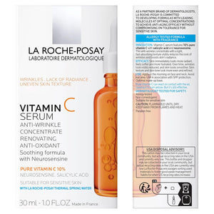 Pure Vitamin C Face Serum with Hyaluronic Acid & Salicylic Acid By La Roche-Posay 30ML