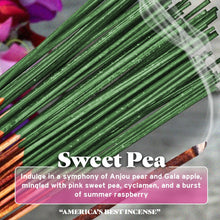 Sweet Pea 100x Incense Sticks By Wild Berry Made in USA 100 count stick bundle