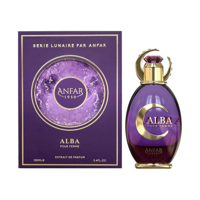 Alba Pour Femme Extrait De Parfum By Anfar 100ml 3.4 FL OZ Serie Lunaire Par Anfar