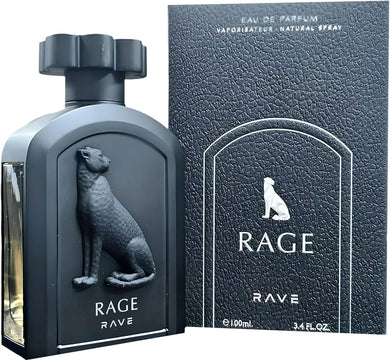 Rave Rage Eau De Parfum Spray by Lattafa 100ml/3.4oz