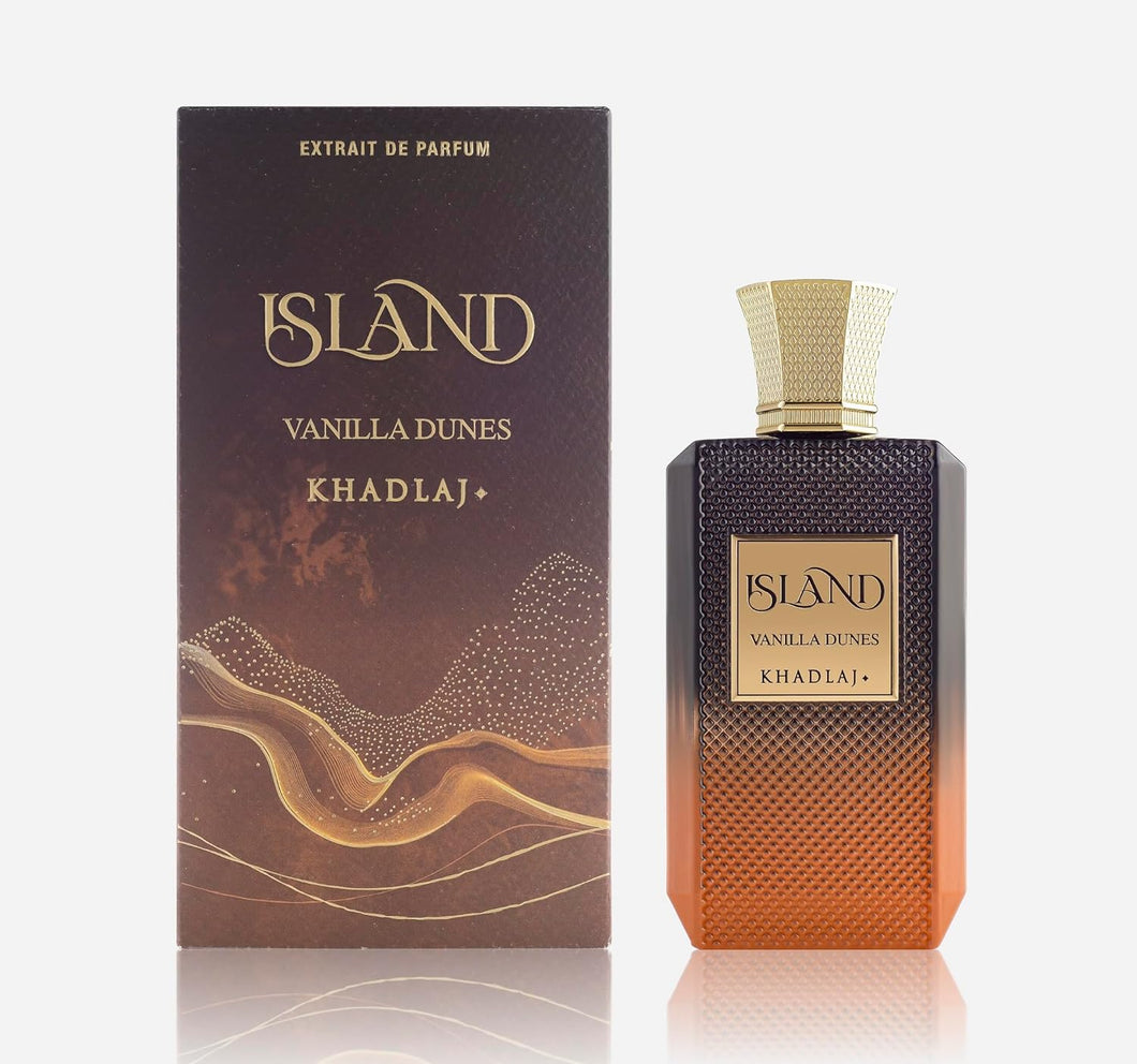 Island Vanilla Dunes Extrait De Parfum by Khadlaj 100ml 3.4 FL OZ