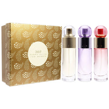 Perry Ellis 360 for Women 3 piece Variety Gift Set (1oz EDT 360 women, 1oz EDP 360 coral, 1oz EDP 360 purple)