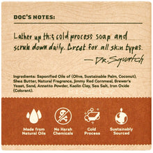 Dr. Squatch All Natural Bar Soap for Men with Medium Grit, Wood Barrel Bourbon 5 OZ (141g)