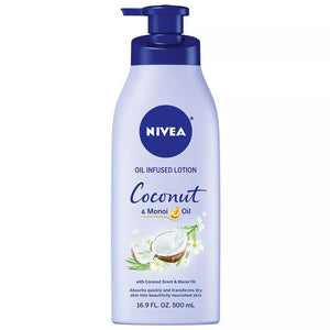 Nivea Oil Infused Body Lotion Coconut & Monoi Oil 16.9 Oz. 500ml