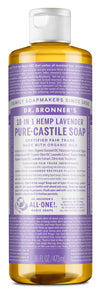 Dr Bronner's 18-In-1 Hemp Lavender Pure-Castile Soap 16fl oz 473ml