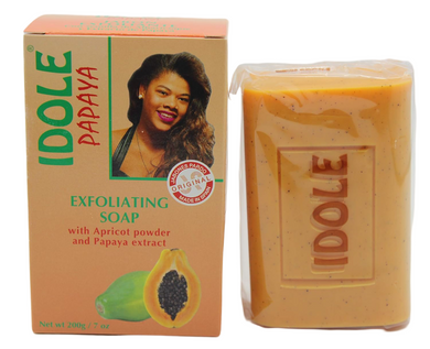 Idole Papaya Exfoliant Soap With Apricot Powder & Papaya Extract 7 oz