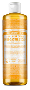 Dr Bronner's 18-In-1 Hemp Citrus Pure-Castile Soap 16fl oz 473ml