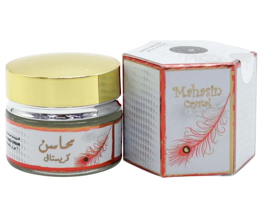Mahasin Crystal Perfumed Cream By Ard Al Zaafaran 20gm