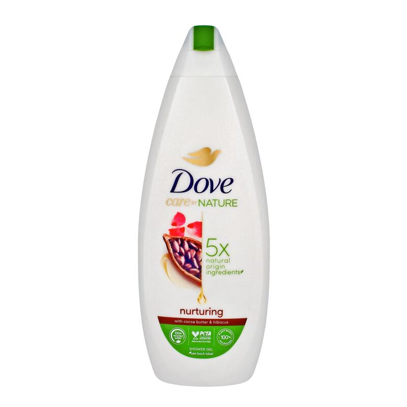 Dove Care By Nature Nurturing Shower Gel, Clean, Soften, Hydrate Skin, Plant-Based Moisturizers (600ml)