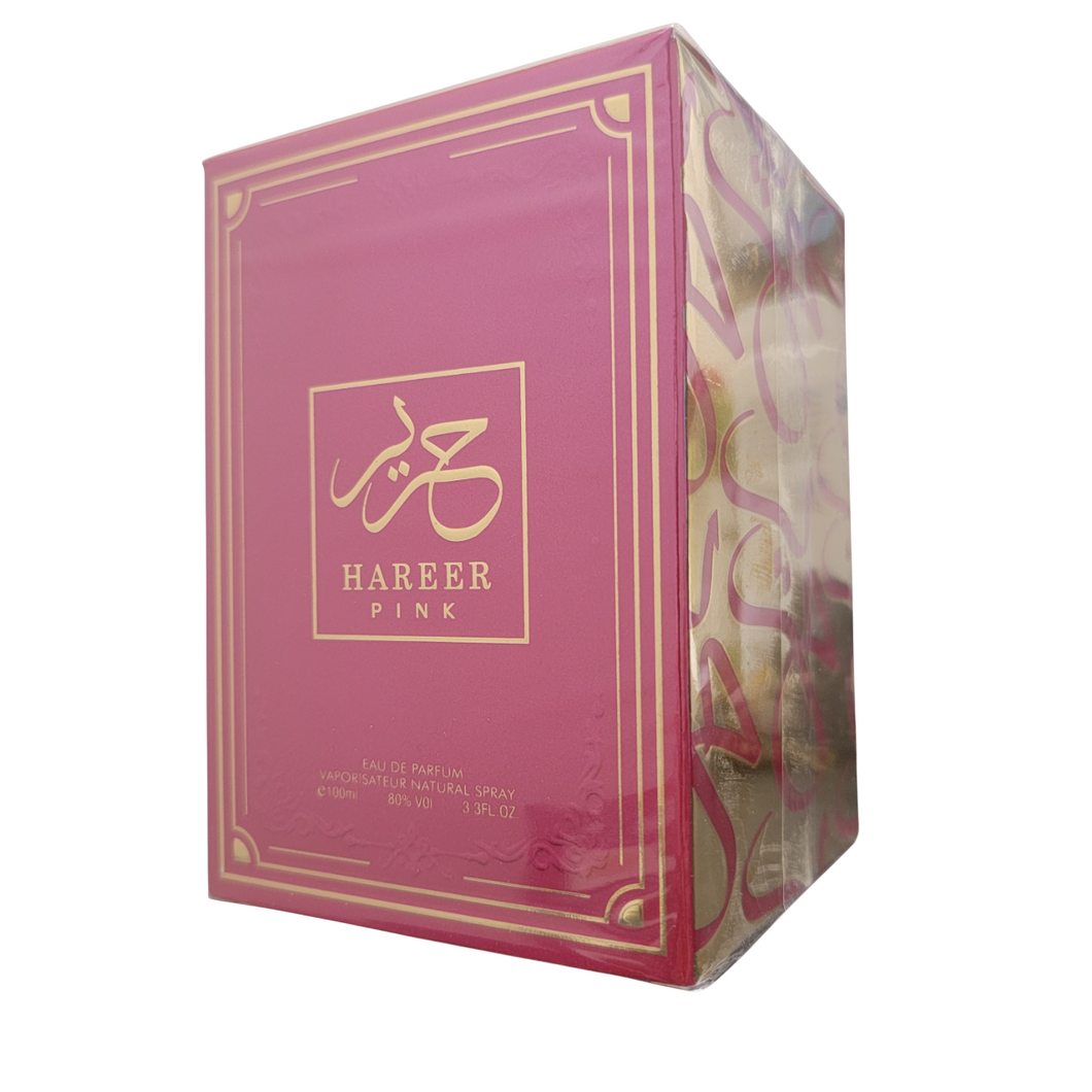 Hareer Pink Eau De Parfum By Aura Fragrances 100ml 3.3 FL OZ
