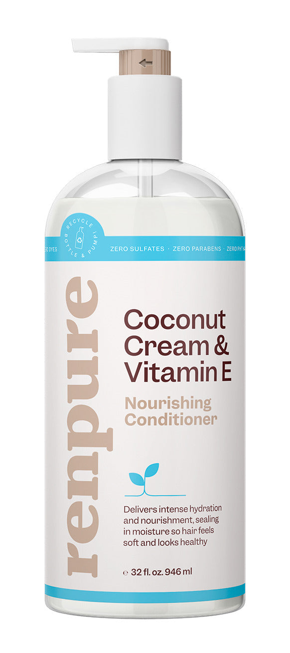 Renpure Coconut Cream & Vitamin E Nourishing Conditioner 32 FL OZ 946ml