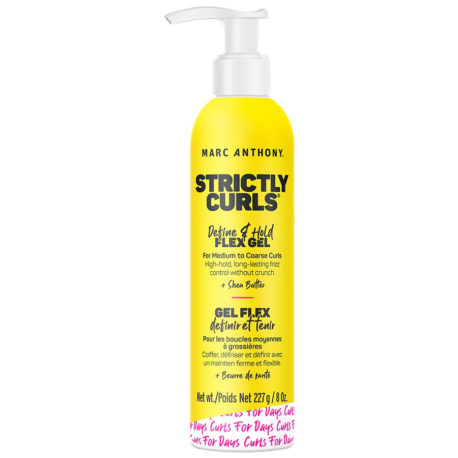 Strictly Curls Define & Hold Flex Gel 8oz by Marc Anthony