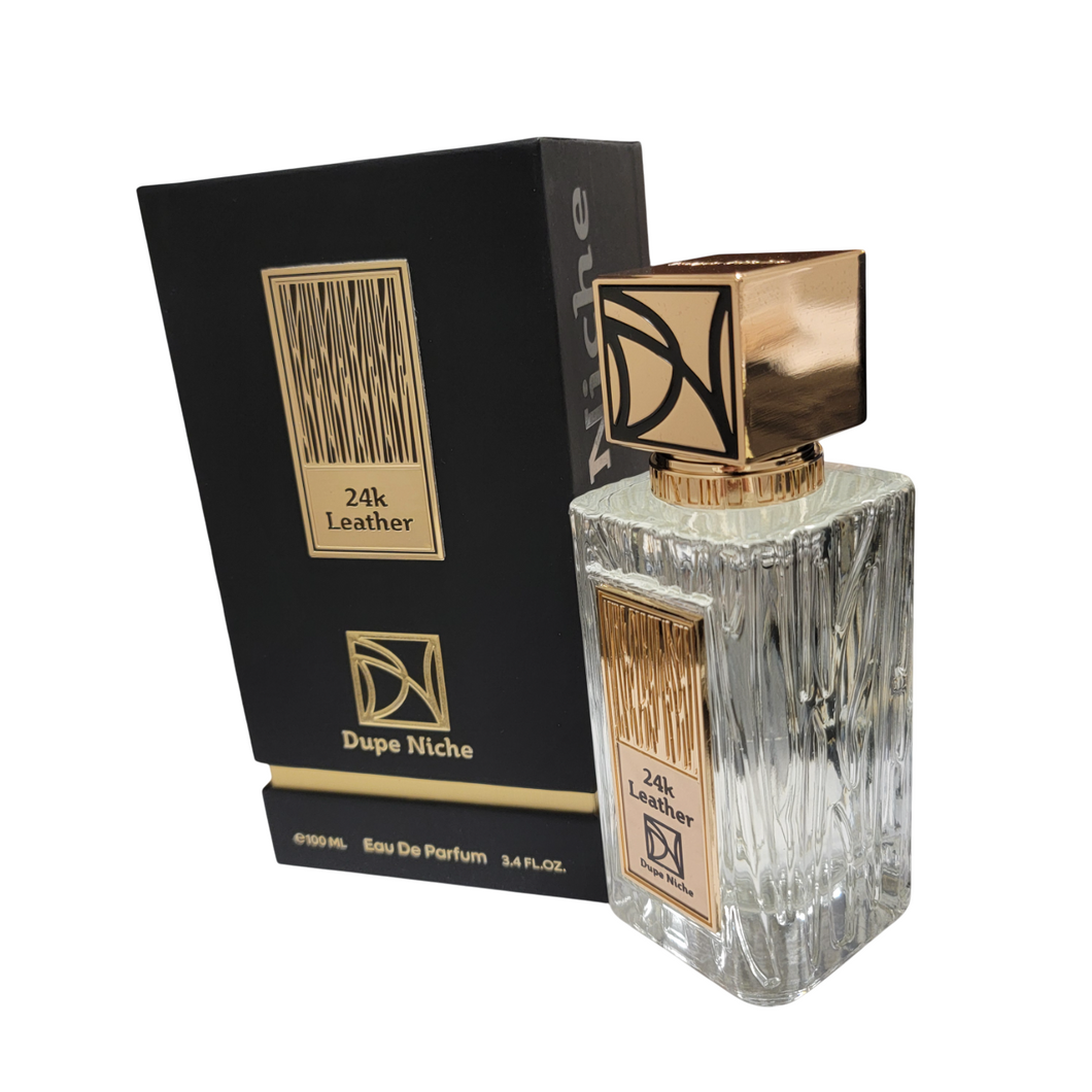 24k Leather Eau De Parfum By Dupe Niche 100ml 3.4 FL OZ