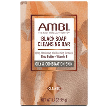 Ambi Black Soap Cleansing Bar for Oily & Combination Skin – 3.5 oz