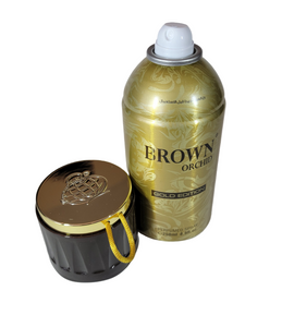 Brown Orchid Gold Edition Concentrated Perfumed Spray By Fragrance World 250ml 8.5 fl. oz.