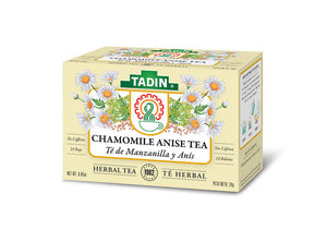 Tadin Chamomile Anise Herbal Tea 24 bags Net Wt. 0.85 Oz No Caffeine