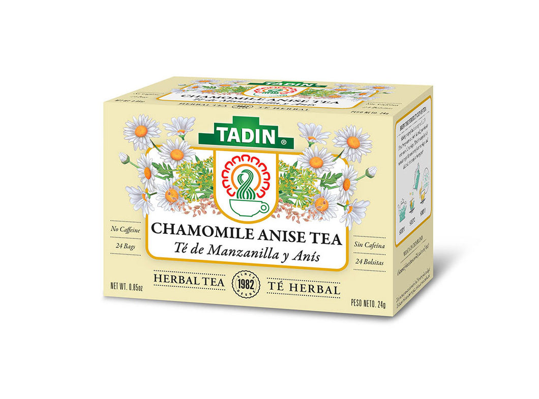 Tadin Chamomile Anise Herbal Tea 24 bags Net Wt. 0.85 Oz No Caffeine