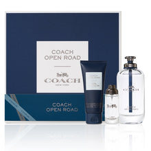 Coach Open Road for Men EDT 3 piece Gift Set (3.3oz EDT, 0.50oz EDT, 3.3oz shower gel)