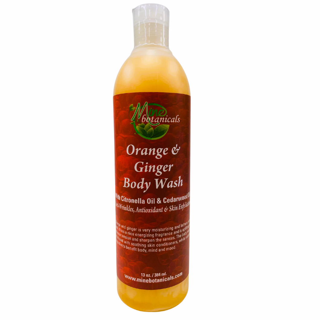 Orange & Ginger Body Wash 13oz by Mine Botanicals