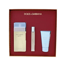 Dolce & Gabbana Light Blue Women Eau de Toilette Gift Set (3.3oz EDT, 0.33oz travel, 1.7oz lotion)