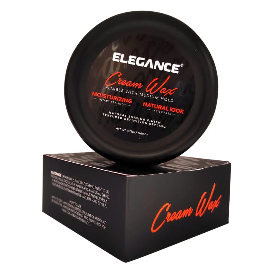 Elegance Hair Cream Wax - Moisturizing Natural Look - Extra Nourishment 4.73oz