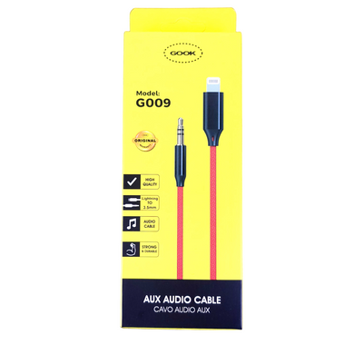 Aux Audio Cable Lightning To 3.5mm By Gook - Model G009