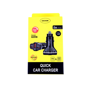 Quick Car Charger 78W USB Smart Output - Triple Port By Gook - Model G018