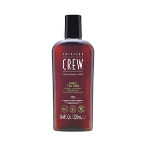 American Crew 3-In-1 Tea Tree Shampoo, Conditioner & Body Wash 8.4 FL OZ 250ml