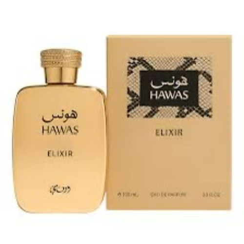Hawas Elixir Eau De Parfum Spray for Men by Rasasi 3.4 oz