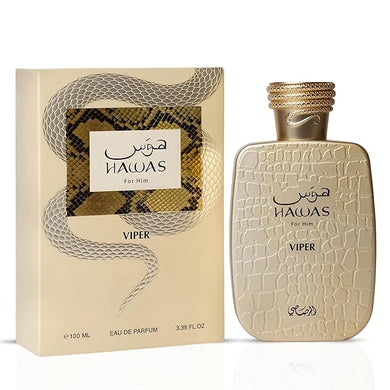 Hawas Viper Eau De Parfum for Men by Rasasi 100ml/3.38oz
