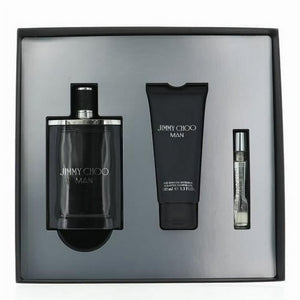 Jimmy Choo Man 3 piece Gift Set (3.3oz EDT, 3.3oz Shower Gel, 0.25