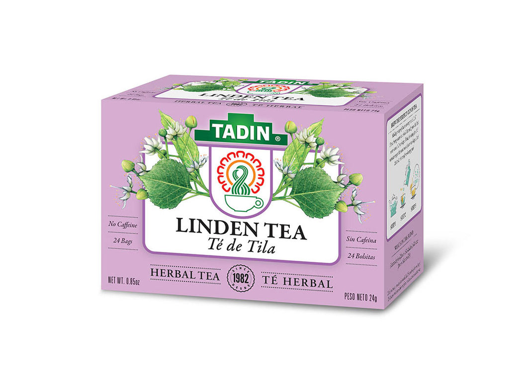 Tadin Linden Herbal Tea 24 bags Net Wt. 0.85 Oz No Caffeine