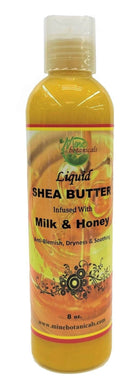 Liquid Shea Butter Infused with Milk & Honey 8oz by Mine Botanicals