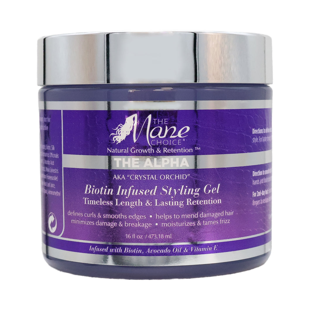 The Alpha Crystal Orchid Biotin Infused Styling Gel 16fl oz