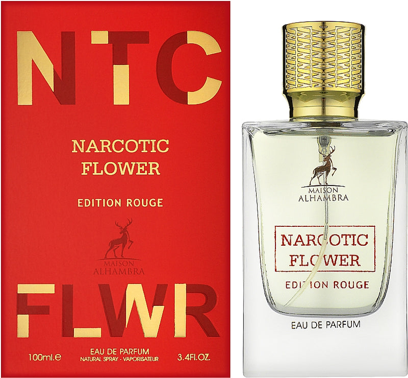Narcotic Flower - Edition Rouge - Eau De Parfum - By Maison Alhambra - 100 ml 3.4 FL OZ
