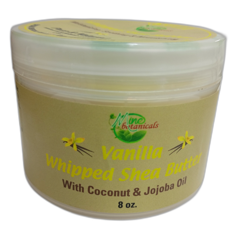 Vanilla Whipped Shea Butter with Coconut & Jojoba Oil 8oz by Mine Botanicals