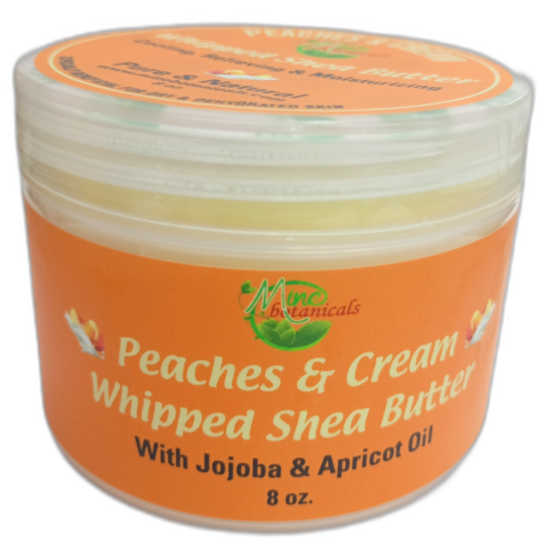 Peaches & Cream Whipped Shea Butter 8oz by Mine Botanicals