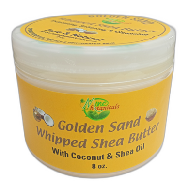 Golden Sand Whipped Shea Butter with Coconut & Shea Oil 8oz by Mine Botanicals