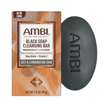 Ambi Black Soap Cleansing Bar for Oily & Combination Skin – 3.5 oz