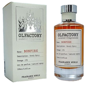 Olfactory Bonfire Fragrance World 100ml 3.4 FL OZ Curated Fragrances