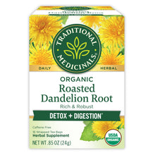 Traditional Medicinals Herbal Tea, Organic, Roasted Dandelion Root, Caffeine Free 16 tea bags 0.85 oz