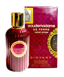 Eaudemadame De Femme Velvet Amber Eau De Parfum 90ml by Fragrance World